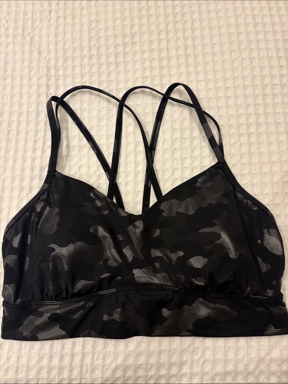 Target Black Camo Strappy Sports Bra